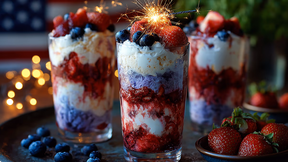 4th of July: Red, White, and Blue Frozen Treats