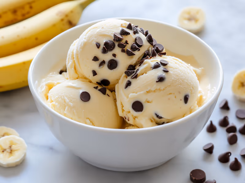 Banana Chocolate Chip Greek Frozen Yogurt - Ninja Creami Recipe