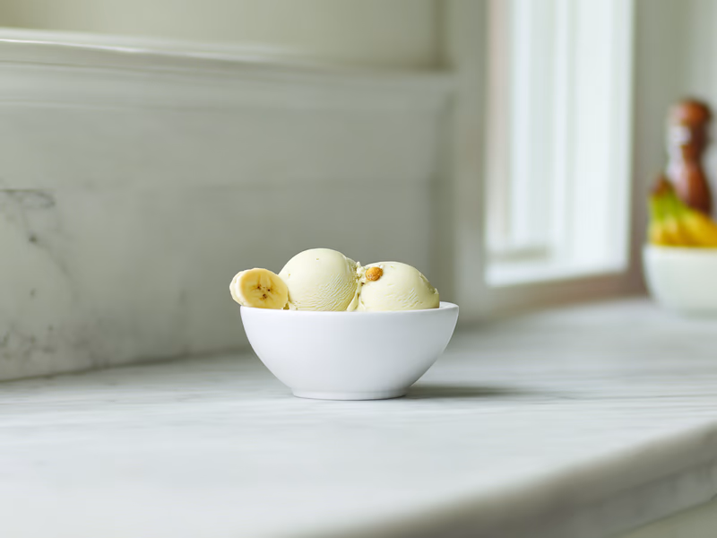 Frozen Yogurt de Banana Split