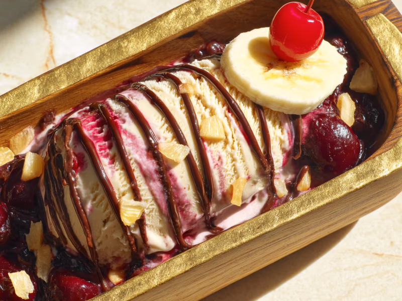 Crème Glacée Banana Split - Ninja Creami Recipe