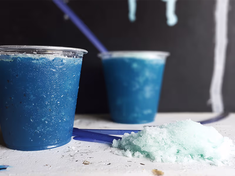 Hielo Italiano de Frambuesa Azul - Ninja Creami Recipe