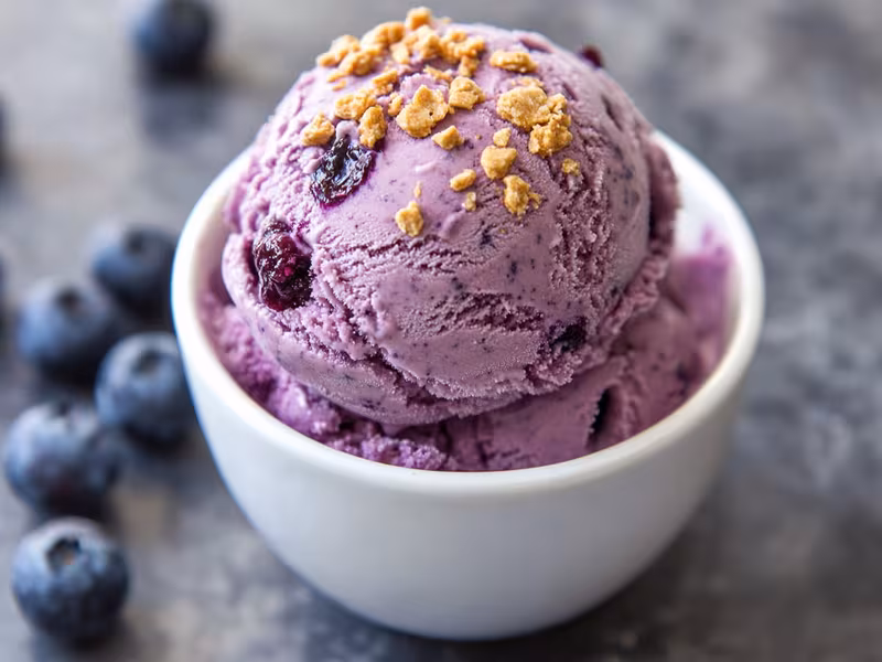 Blueberry Cheesecake Crumble Ice Cream - Ninja Creami Recipe