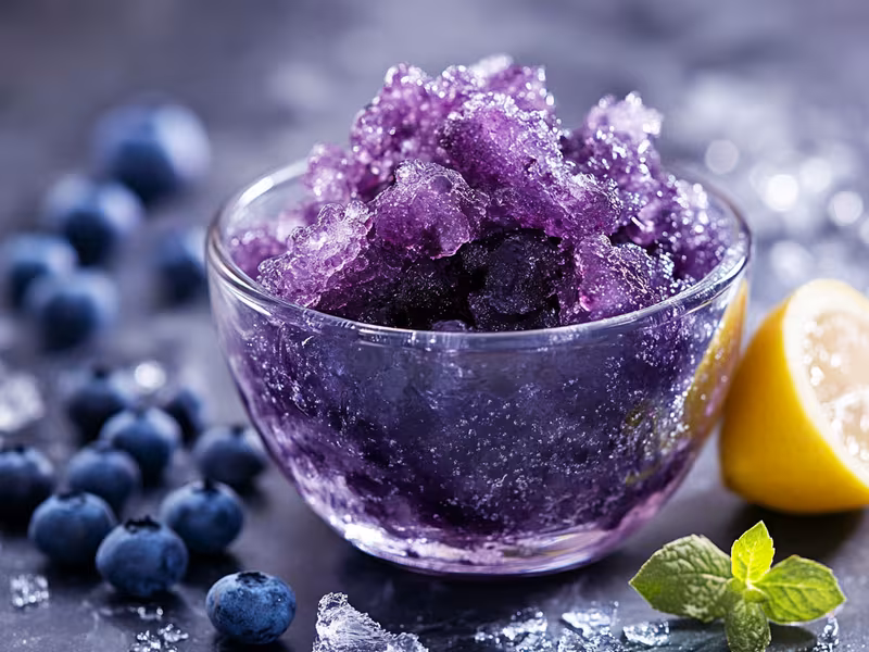 Blueberry Lemon Italian Ice - Ninja Creami Recipe