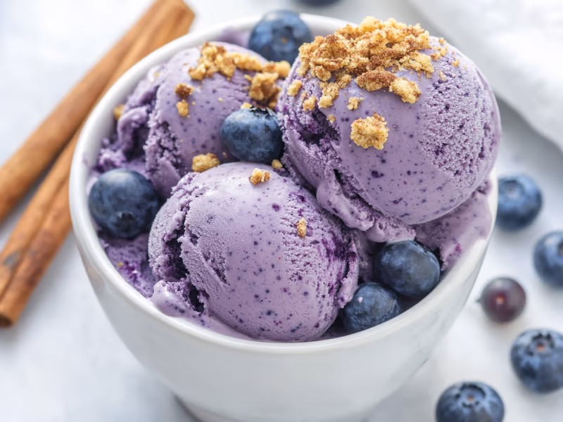 Blueberry Muffin Protein Ice Cream - Ninja Creami Recipe