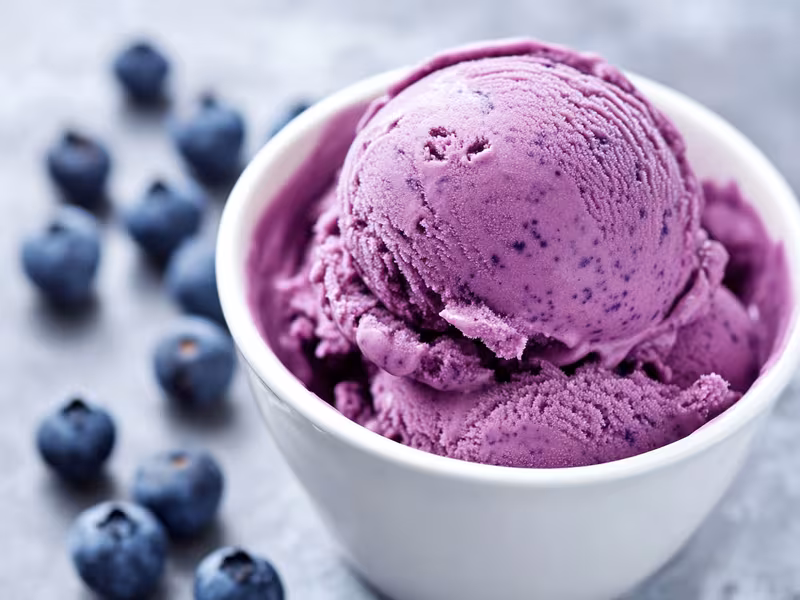Blueberry Protein Ice Cream