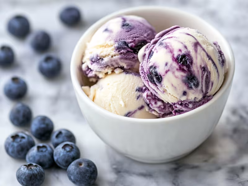 Blueberry Swirl Ice Cream - Ninja Creami Recipe