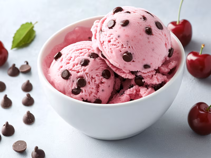 Cherry Almond Chip Ice Cream - Ninja Creami Recipe
