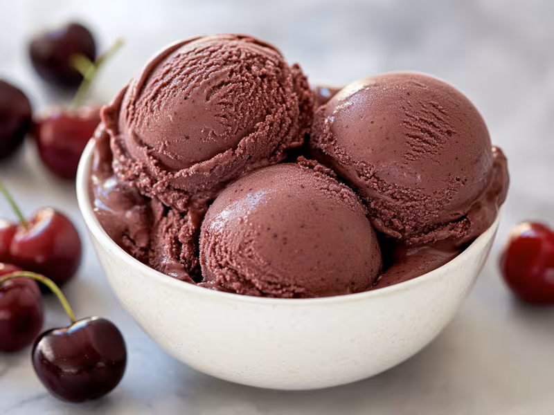 Cherry Chocolate Greek Frozen Yogurt