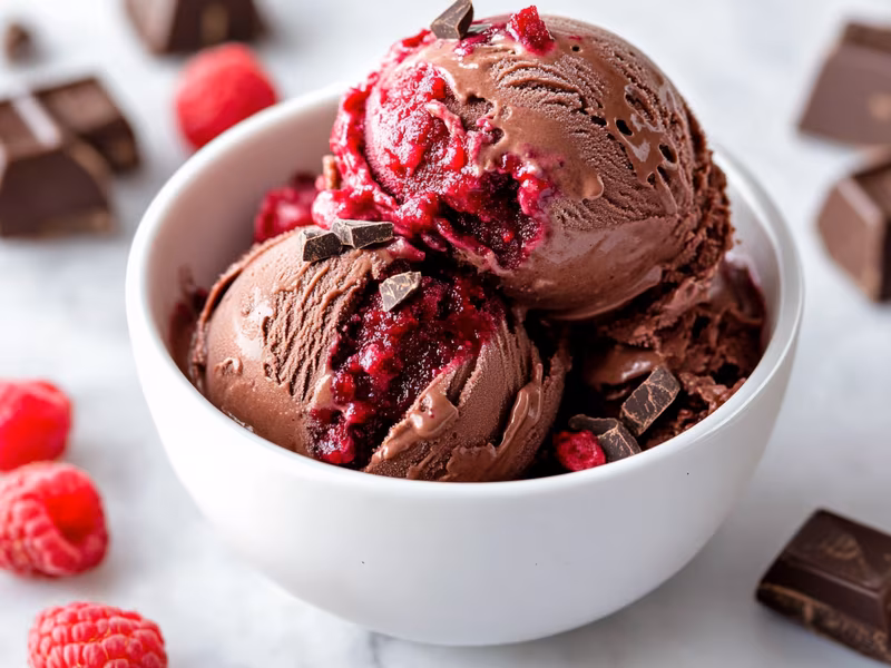 Chocolate Raspberry Truffle Ice Cream - Ninja Creami Recipe