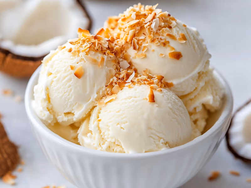 Coconut Cream Pie Swirl Ice Cream - Ninja Creami Recipe