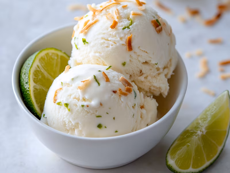 Coconut Lime Crunch Ice Cream - Ninja Creami Recipe