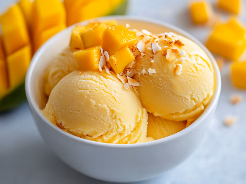 Coconut Mango Sorbet - Ninja Creami Recipe