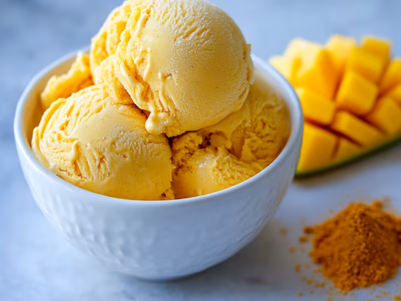 Coconut Mango Turmeric Ice Cream - Ninja Creami Recipe
