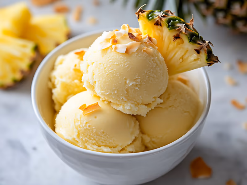 Coconut Pineapple Sorbet - Ninja Creami Recipe