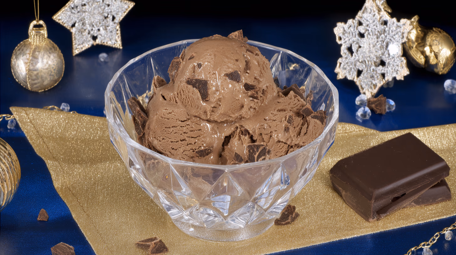 Helado de Doble Chocolate con Brownie