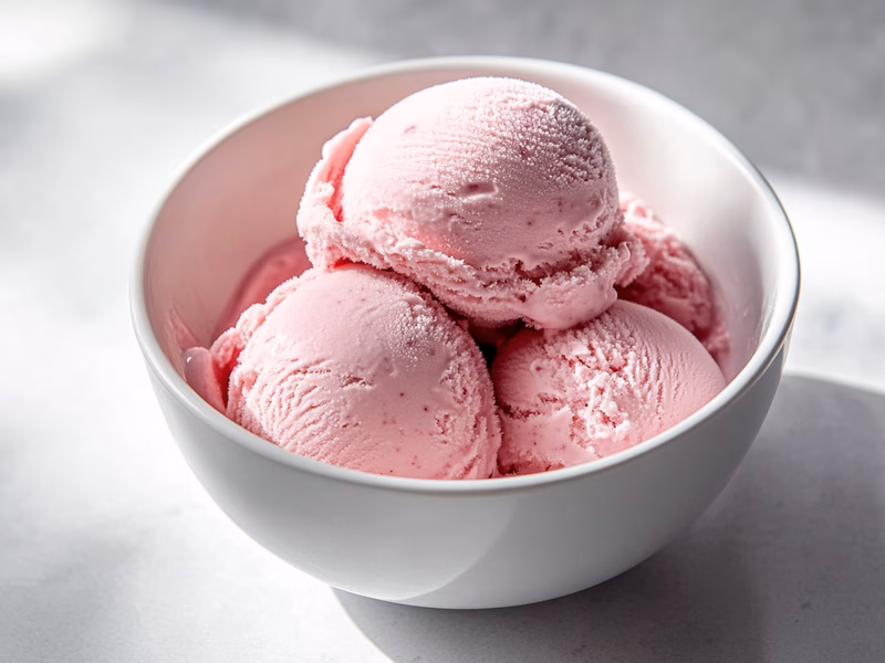 Sorvete Proteico Fairlife de Morango - Receita Ninja Creami