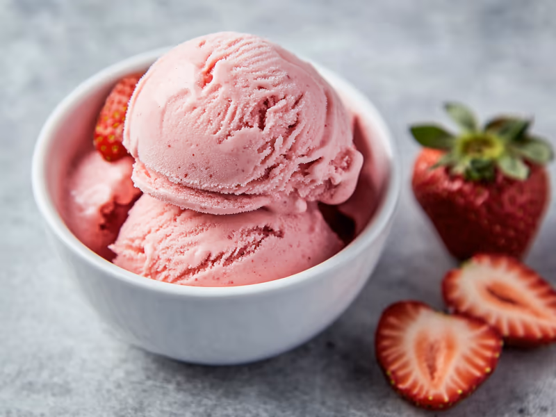 Keto Strawberry Ice Cream