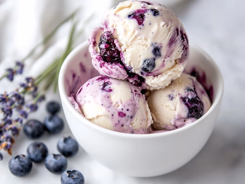 Lavender Blueberry Cream Ice Cream - Ninja Creami Recipe