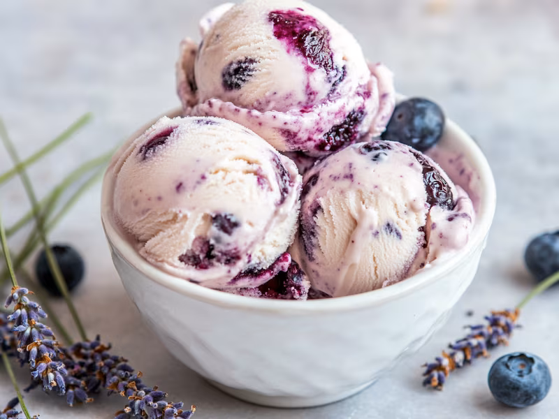 Lavender Blueberry Ice Cream - Ninja Creami Recipe