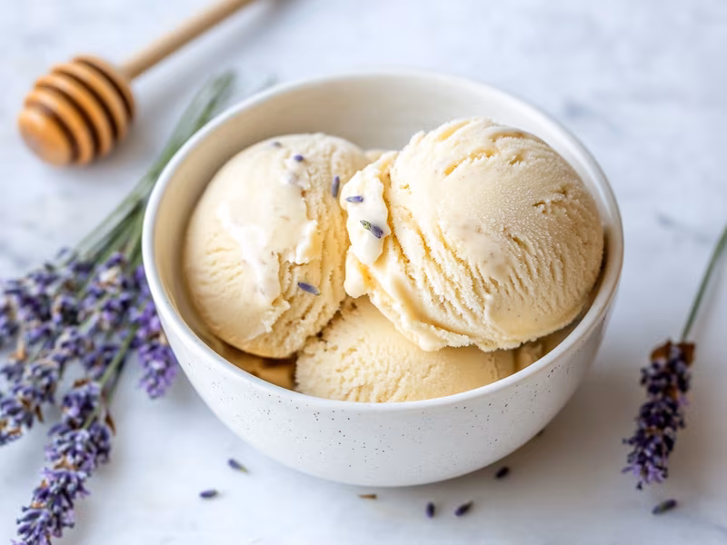 Lavender Honey Vanilla Ice Cream - Ninja Creami Recipe
