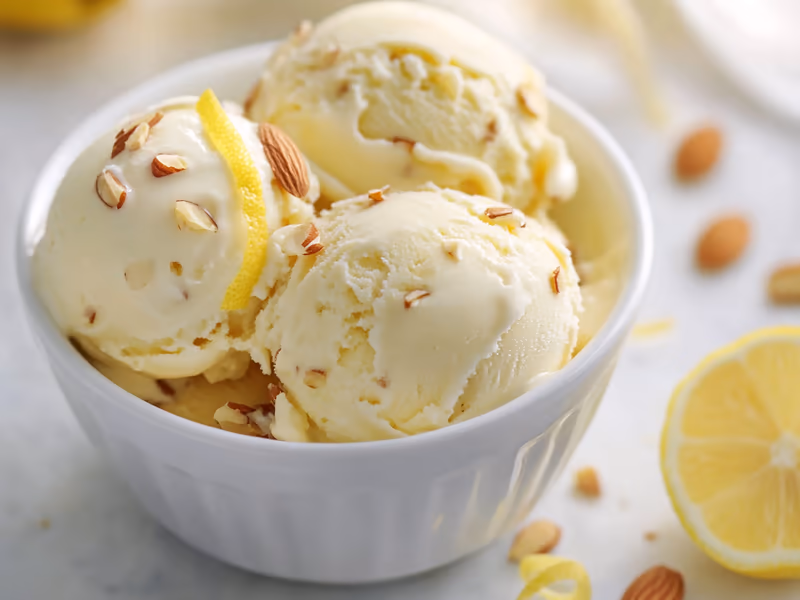 Lemon Almond Gelato - Ninja Creami Recipe