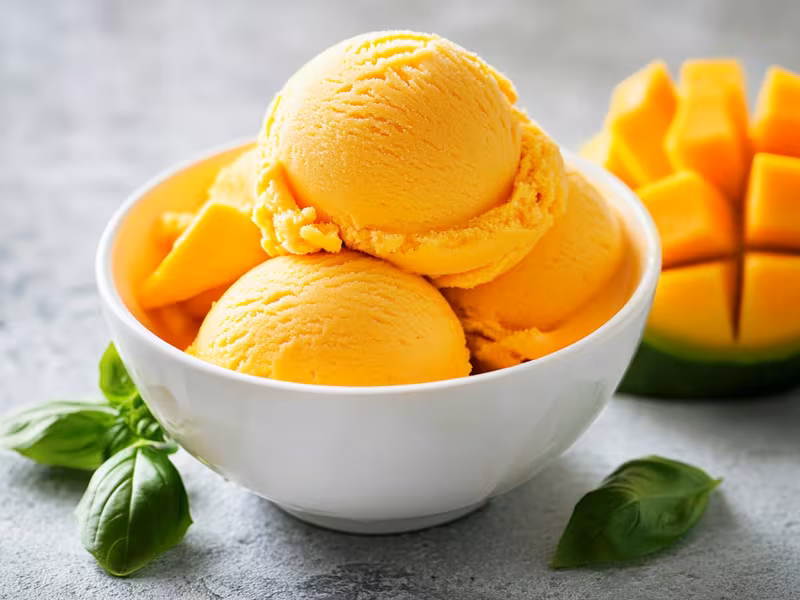 Mango Basil Gelato
