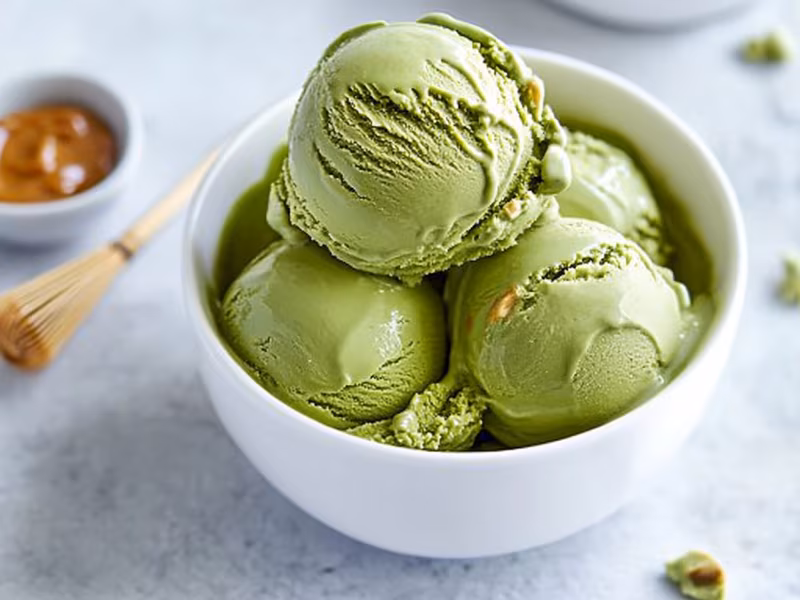 Matcha Almond Butter Ice Cream - Ninja Creami Recipe
