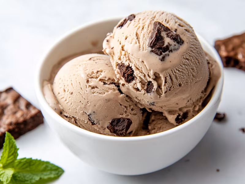 Mint Brownie Fudge Ice Cream - Ninja Creami Recipe
