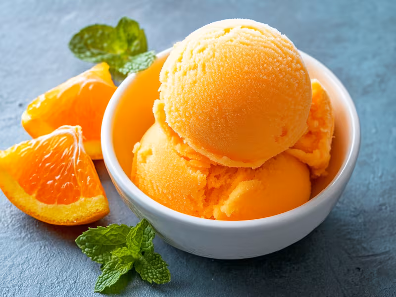 Orange Mint Sorbet - Ninja Creami Recipe