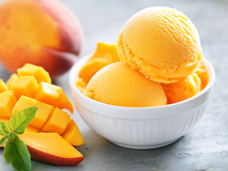 Peach Mango Sorbet