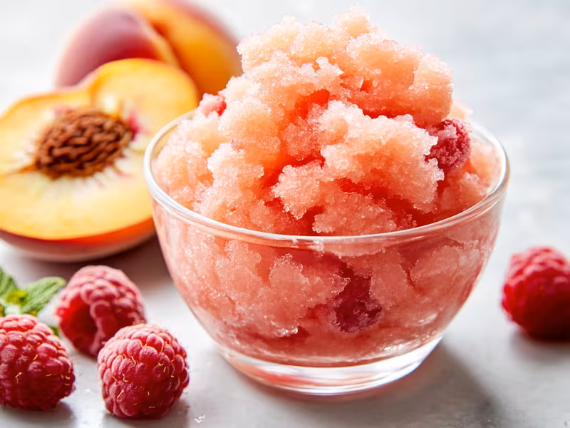 Peach Raspberry Italian Ice