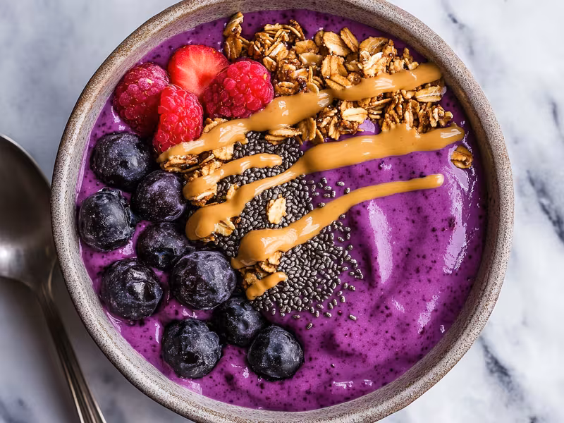 Peanut Butter Berry Smoothie Bowl - Ninja Creami Recipe