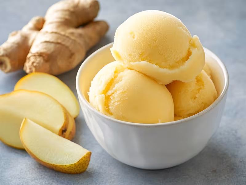Pear Ginger Sorbet