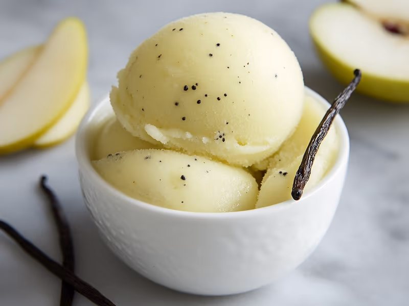 Pear Vanilla Bean Sorbet - Ninja Creami Recipe