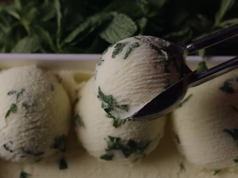 Sorbete de Piña y Menta