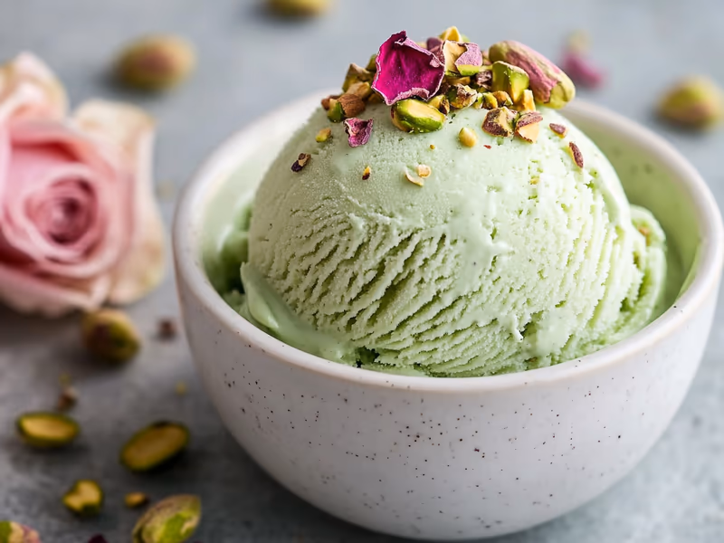 Pistachio Rose Ice Cream - Ninja Creami Recipe