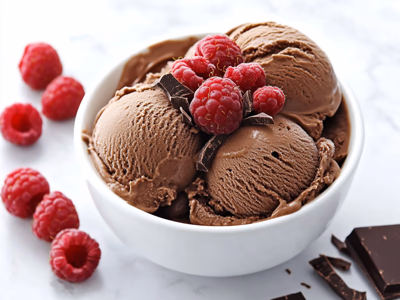 Raspberry Chocolate Protein Ice Cream - Ninja Creami Recipe