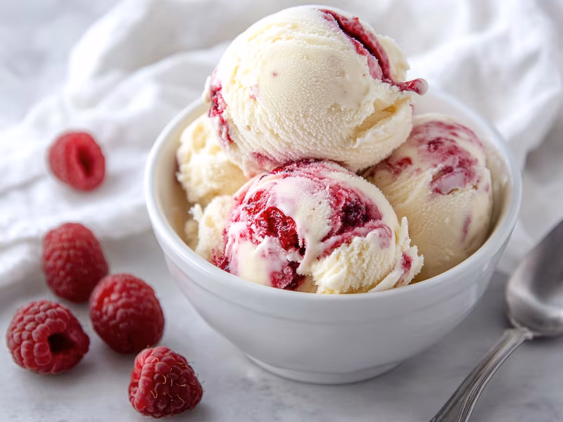 Raspberry Swirl Ice Cream - Ninja Creami Recipe