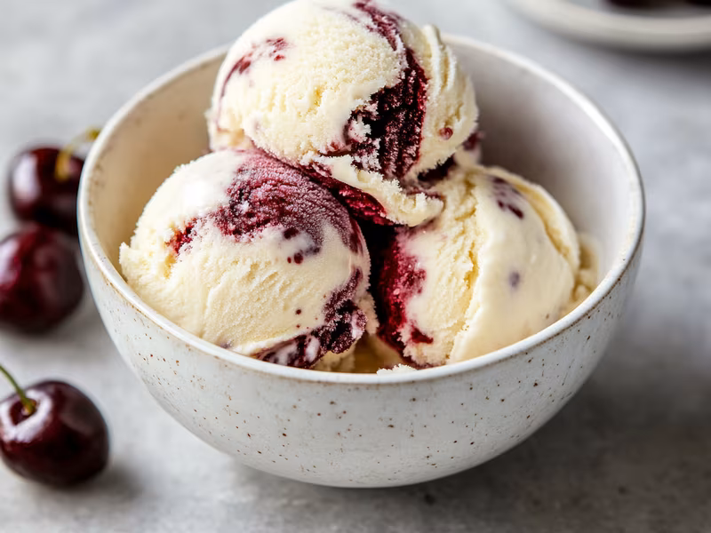 Roasted Cherry Vanilla Ice Cream - Ninja Creami Recipe