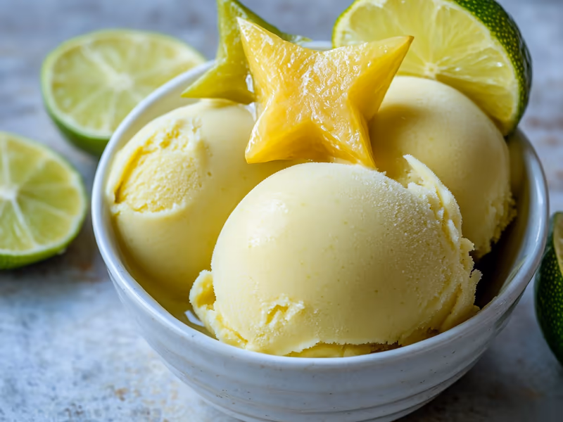 Starfruit Lime Sorbet - Ninja Creami Recipe