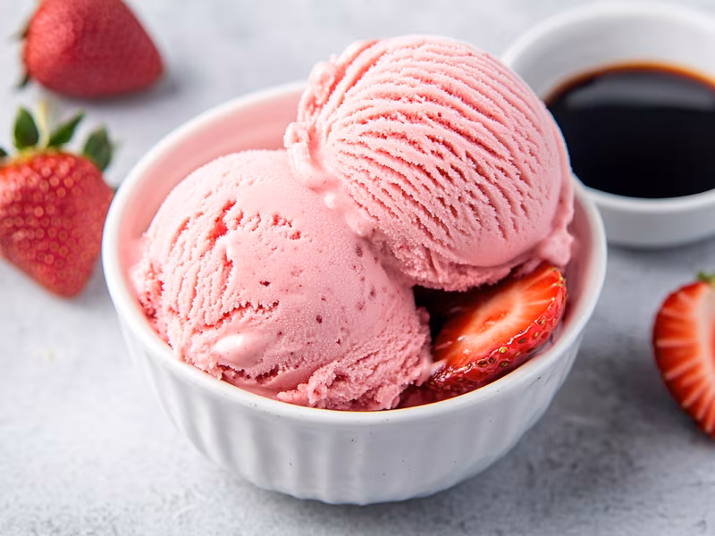Strawberry Balsamic Ice Cream - Ninja Creami Recipe
