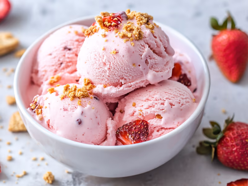 Strawberry Crunch Protein Lite Ice Cream - Ninja Creami Recipe