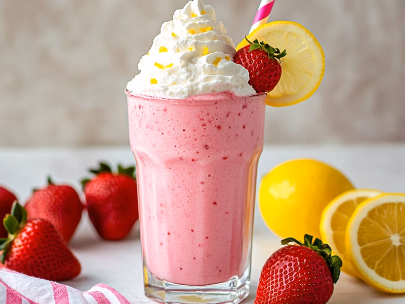Strawberry Lemonade Milkshake