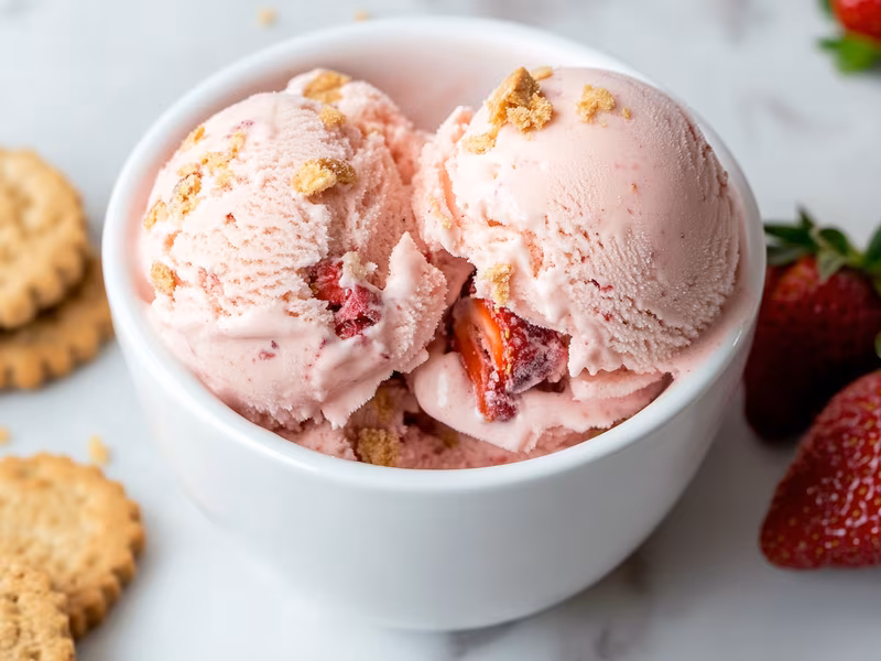 Strawberry Shortcake Crunch Ice Cream - Ninja Creami Recipe