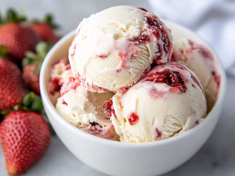 Strawberry Swirl Ice Cream - Ninja Creami Recipe
