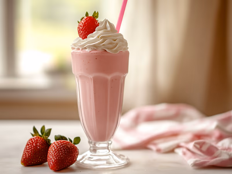 Strawberry Vanilla Milkshake - Ninja Creami Recipe