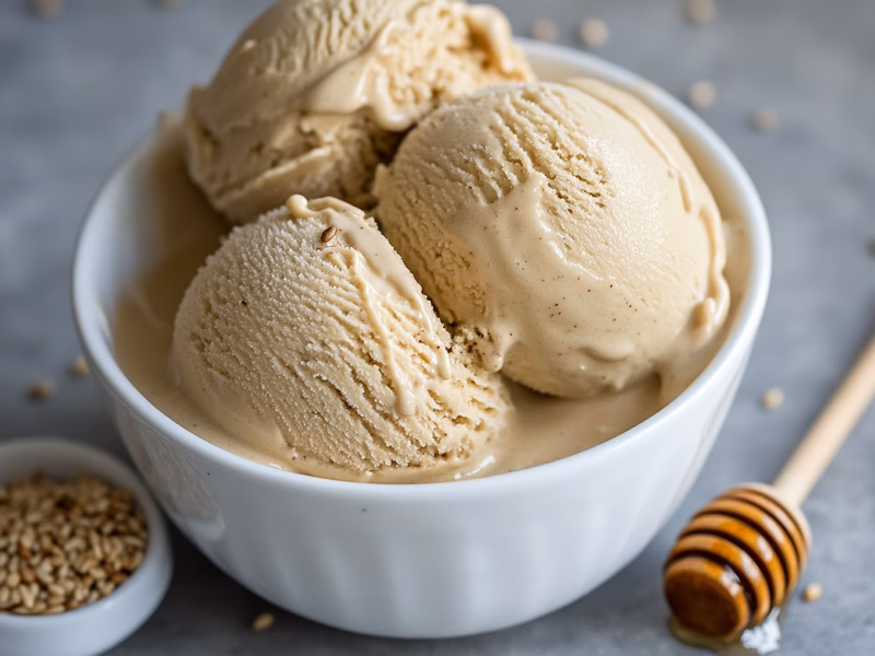Toasted Sesame Honey Ice Cream