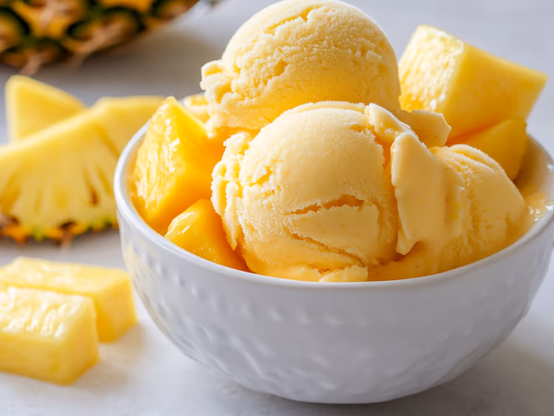 Tropical Mango Pineapple Greek Frozen Yogurt - Ninja Creami Recipe