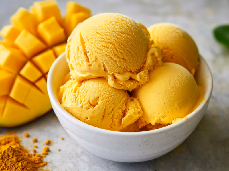 Turmeric Mango Ice Cream - Ninja Creami Recipe