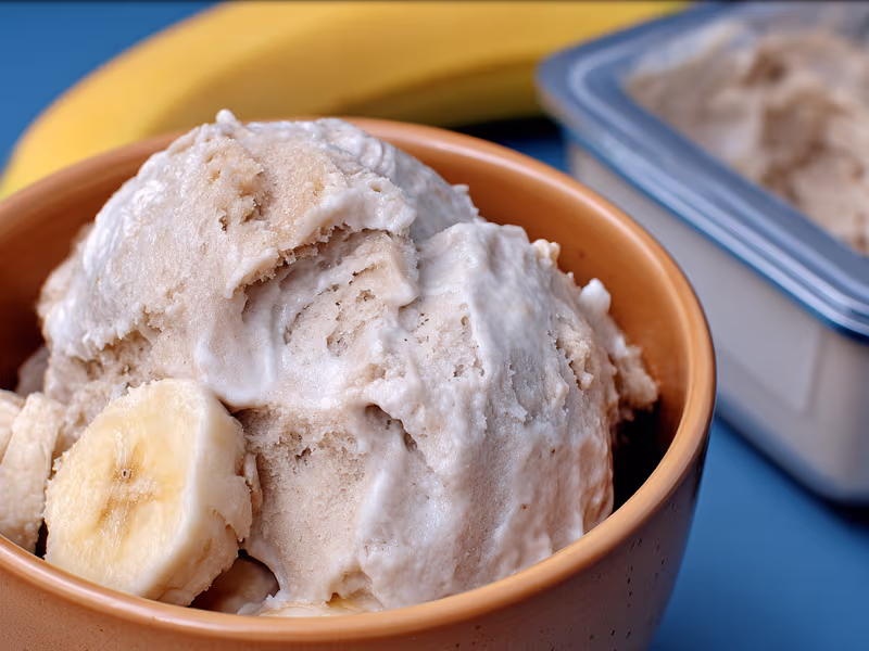 Nice Cream Vegano de Plátano